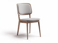 Modern dining chair with fabric upholstery and wooden frame 45 x 45 x 85cm